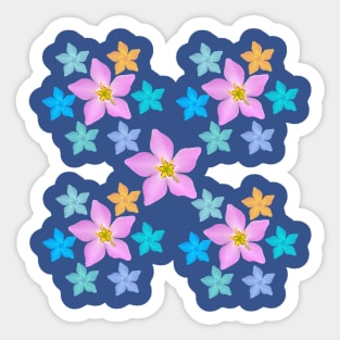 Wildflower Snowflake Sticker